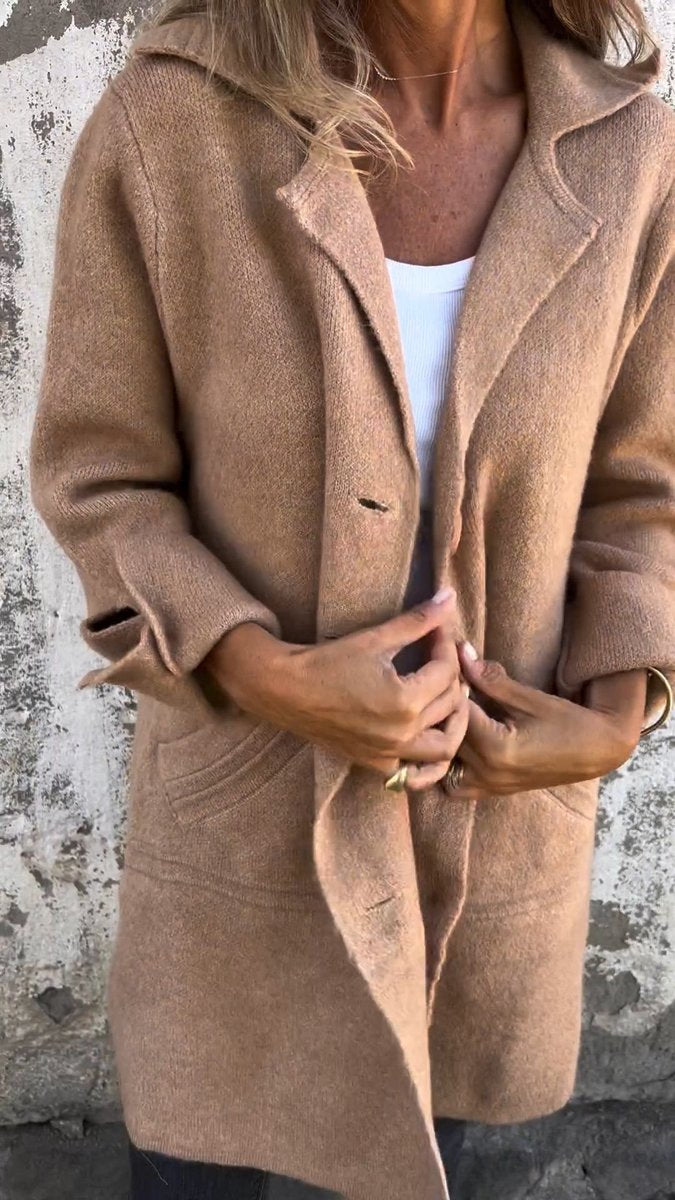 Women's Oversized Longline Lapel Coat - Variant Style 12 | Lavisa