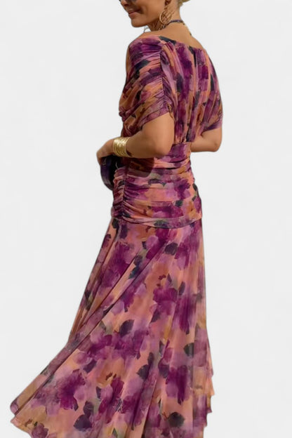 Women's Off-Shoulder Flowing Maxi Dress - Variant Style 12 | Lavisa