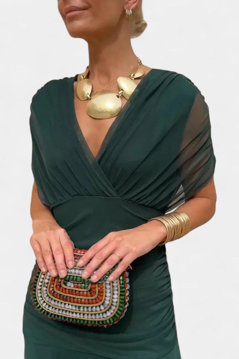 Women's Off-Shoulder Flowing Maxi Dress - Variant Style 14 | Lavisa
