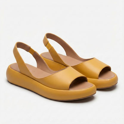 Women's Open-Toe Slingback Flatform Sandals - Variant Angle | Lavisa