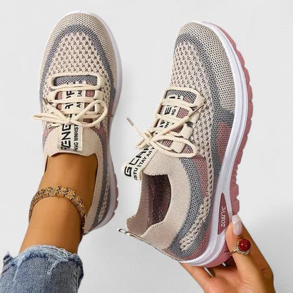 Lavisa - Women's Orthopedic Arch-Support Breathable Mesh Lace-Up Trainers