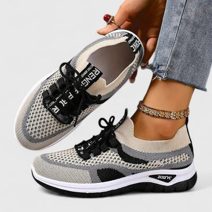 Lavisa - Women's Orthopedic Arch-Support Breathable Mesh Lace-Up Trainers