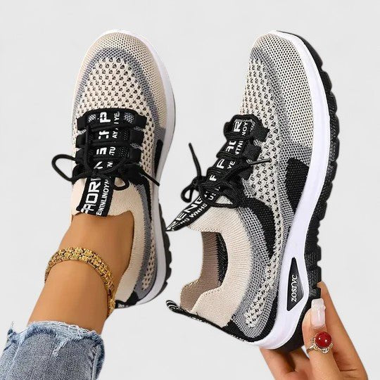 Lavisa - Women's Orthopedic Arch-Support Breathable Mesh Lace-Up Trainers