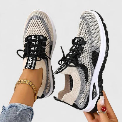 Lavisa - Women's Orthopedic Arch-Support Breathable Mesh Lace-Up Trainers