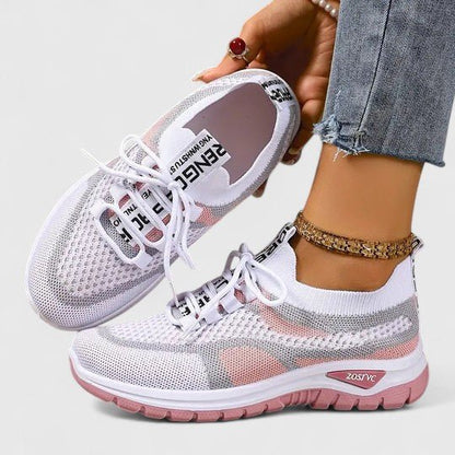 Lavisa - Women's Orthopedic Arch-Support Breathable Mesh Lace-Up Trainers
