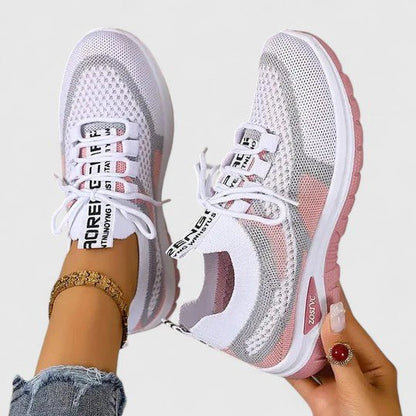 Lavisa - Women's Orthopedic Arch-Support Breathable Mesh Lace-Up Trainers