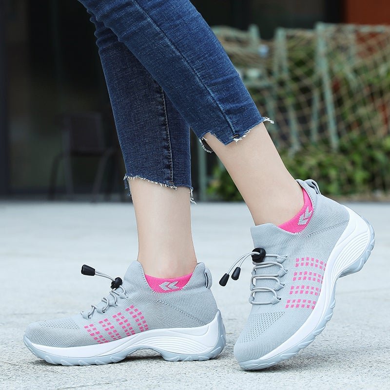 Women's Orthopedic Memory-Foam Lace-Up Platform Trainers - Variant Style 14 | Lavisa