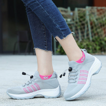 Women's Orthopedic Memory-Foam Lace-Up Platform Trainers - Variant Style 14 | Lavisa