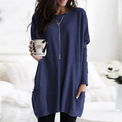 Women's Oversized Long-Sleeve Pocket Tunic Jumper Plus Size - Variant Style 13 | Lavisa