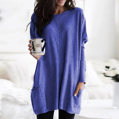 Women's Oversized Long-Sleeve Pocket Tunic Jumper Plus Size - Variant Style 8 | Lavisa