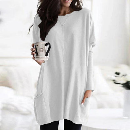 Women's Oversized Long-Sleeve Pocket Tunic Jumper Plus Size - Variant Style 9 | Lavisa