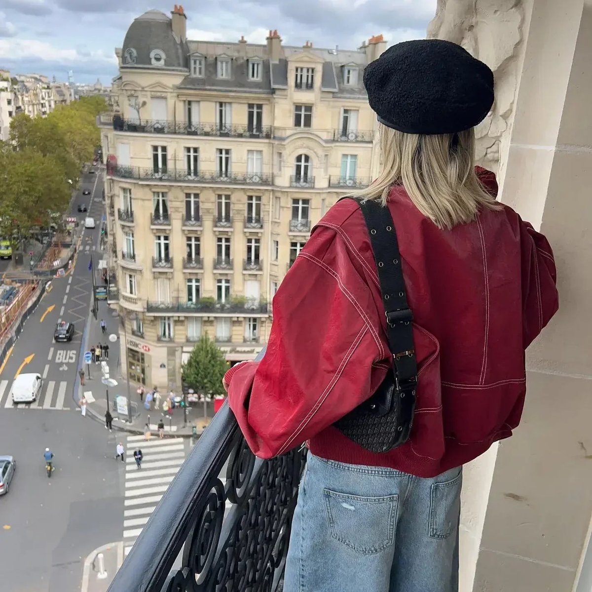 Lavisa - Womens Oversized Contrast Stitch Bomber Jacket