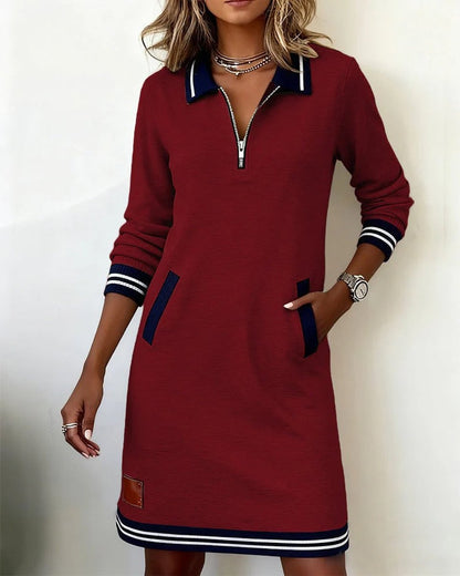 Polo Zip Neck Midi Dress - Variant Style 10 | Lavisa