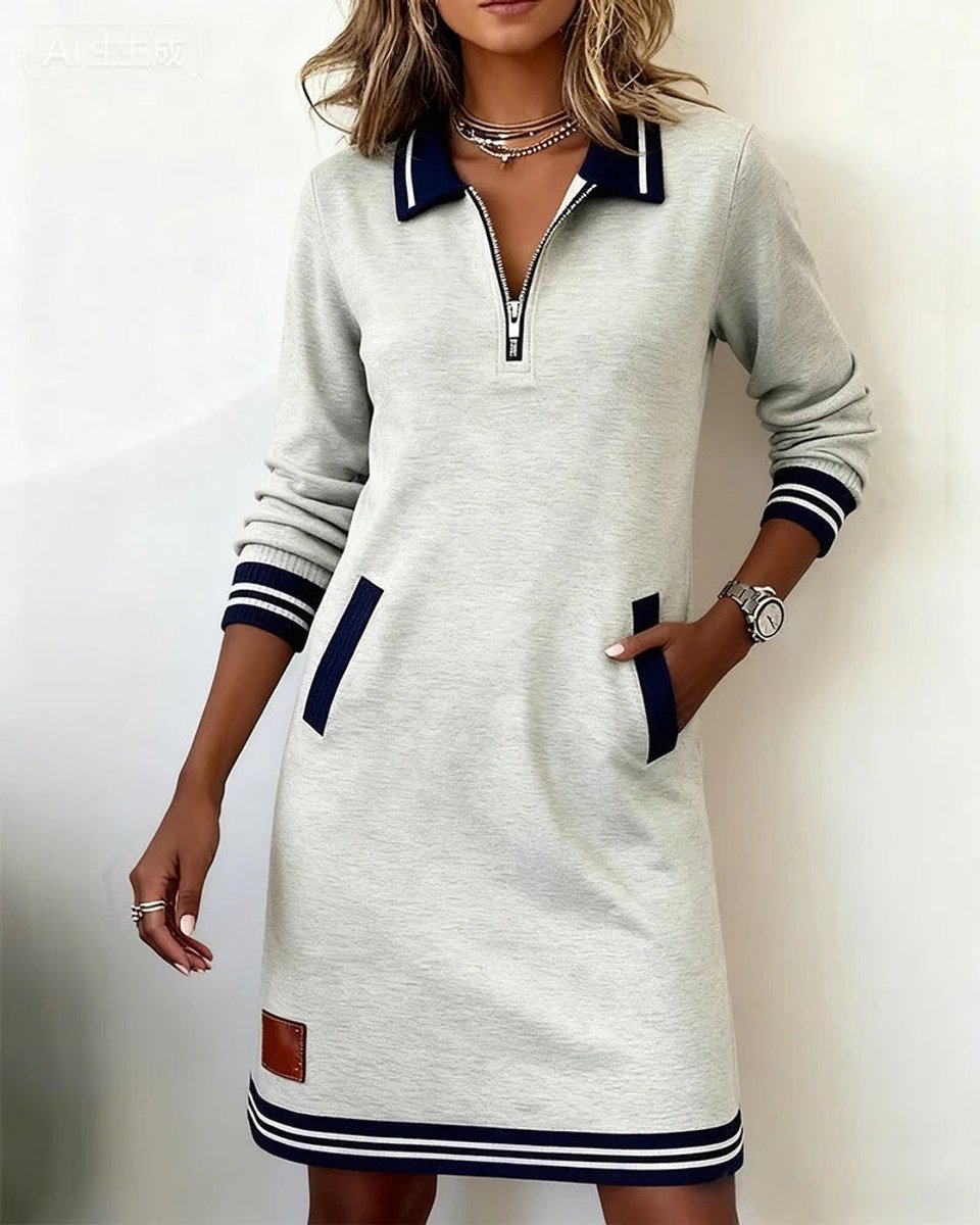 Polo Zip Neck Midi Dress - Variant Style 16 | Lavisa