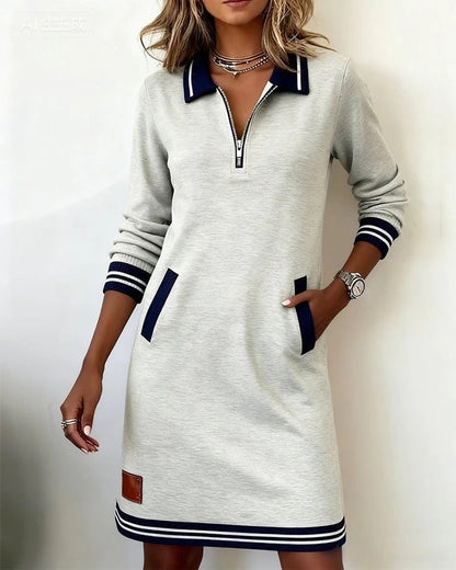 Polo Zip Neck Midi Dress - Variant Style 16 | Lavisa