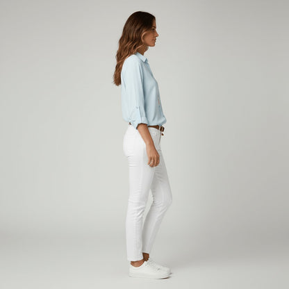 Women's Relaxed-Fit Button-Up Long-Sleeve Shirt-Collar Blouse - Variant Style 12 | Lavisa