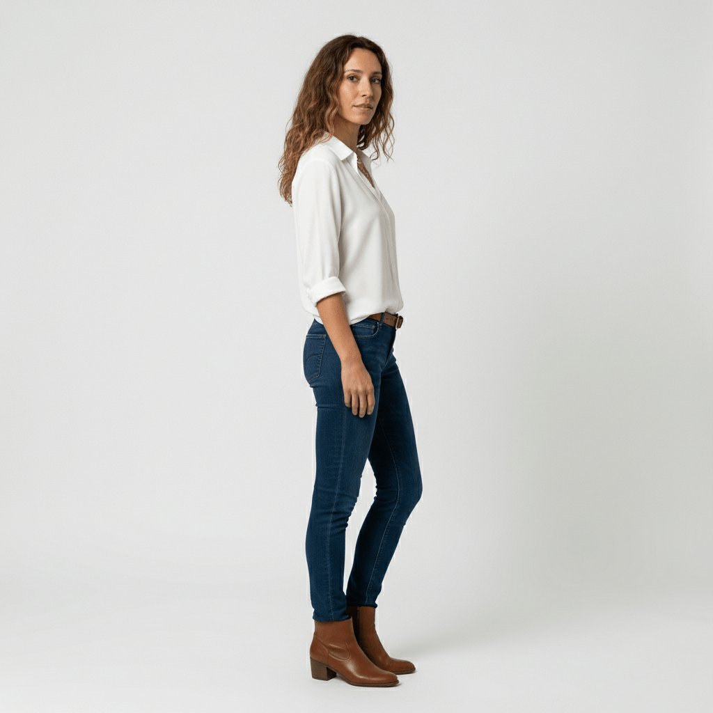 Women's Relaxed-Fit Button-Up Long-Sleeve Shirt-Collar Blouse - Variant Style 24 | Lavisa
