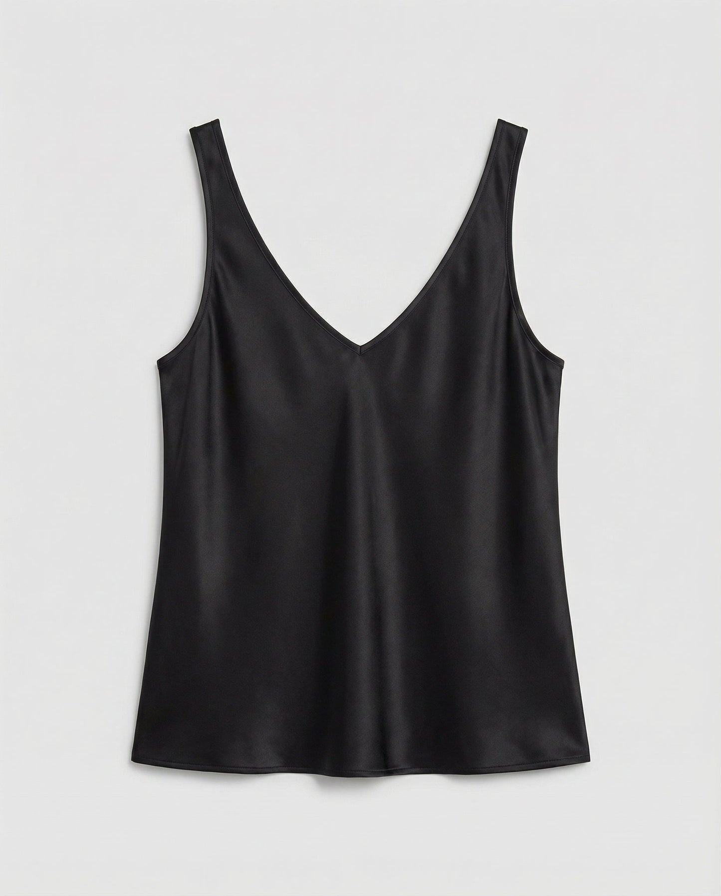 Lavisa - Women's Satin V-Neck Wide-Strap Camisole Top