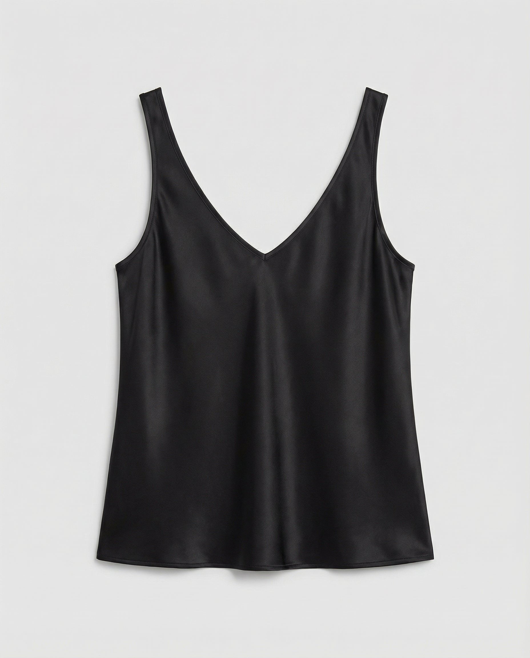 Lavisa - Women's Satin V-Neck Wide-Strap Camisole Top