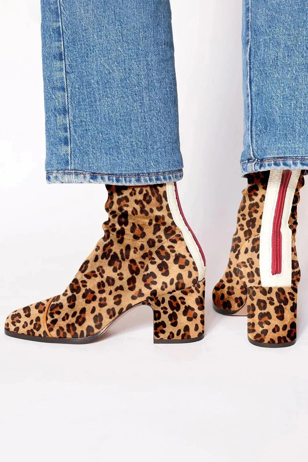 Lavisa - Women's Square-Toe Block Heel Ankle Boots