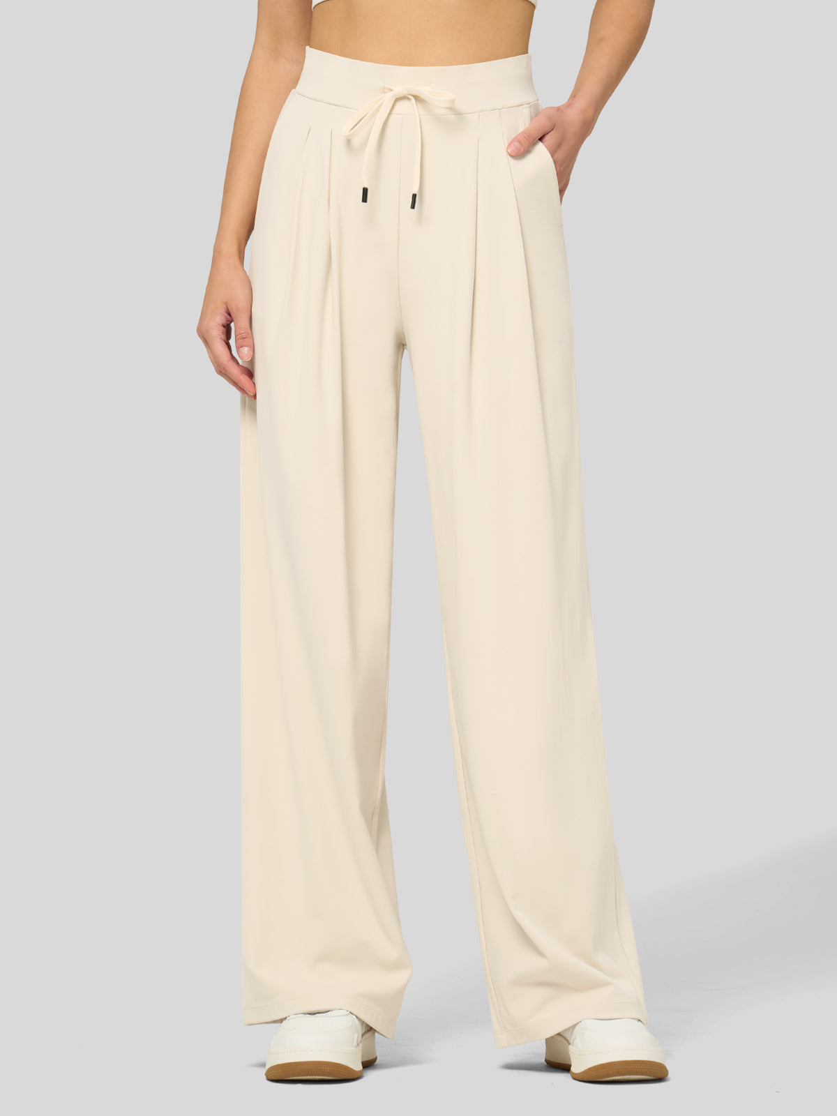 Lavisa - Women's Stretchy Wide Leg Dress Pants - Work & Casual