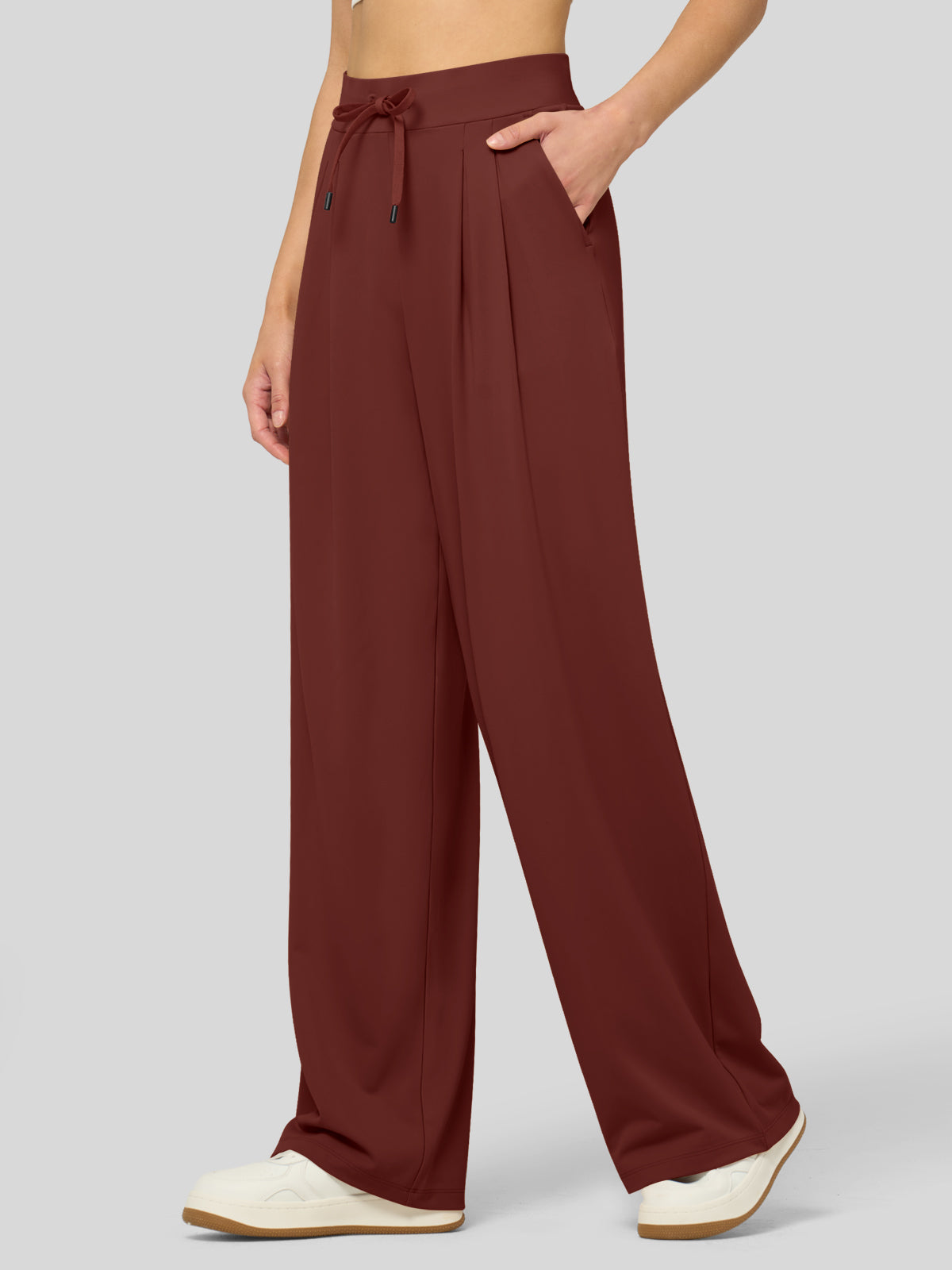 Lavisa - Women's Stretchy Wide Leg Dress Pants - Work & Casual