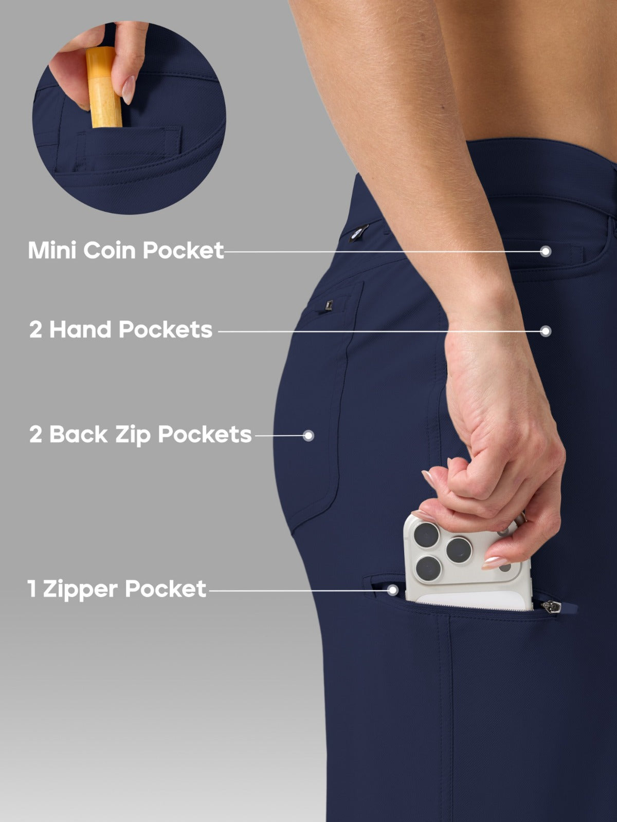 Lavisa - Women's Lightweight Hiking Pants - Stretch & Sun Protection