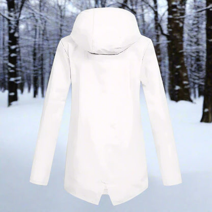 Women's Waterproof Hooded Rain Jacket Zip-Up Adjustable Cuffs Pockets - Variant Style 10 | Lavisa