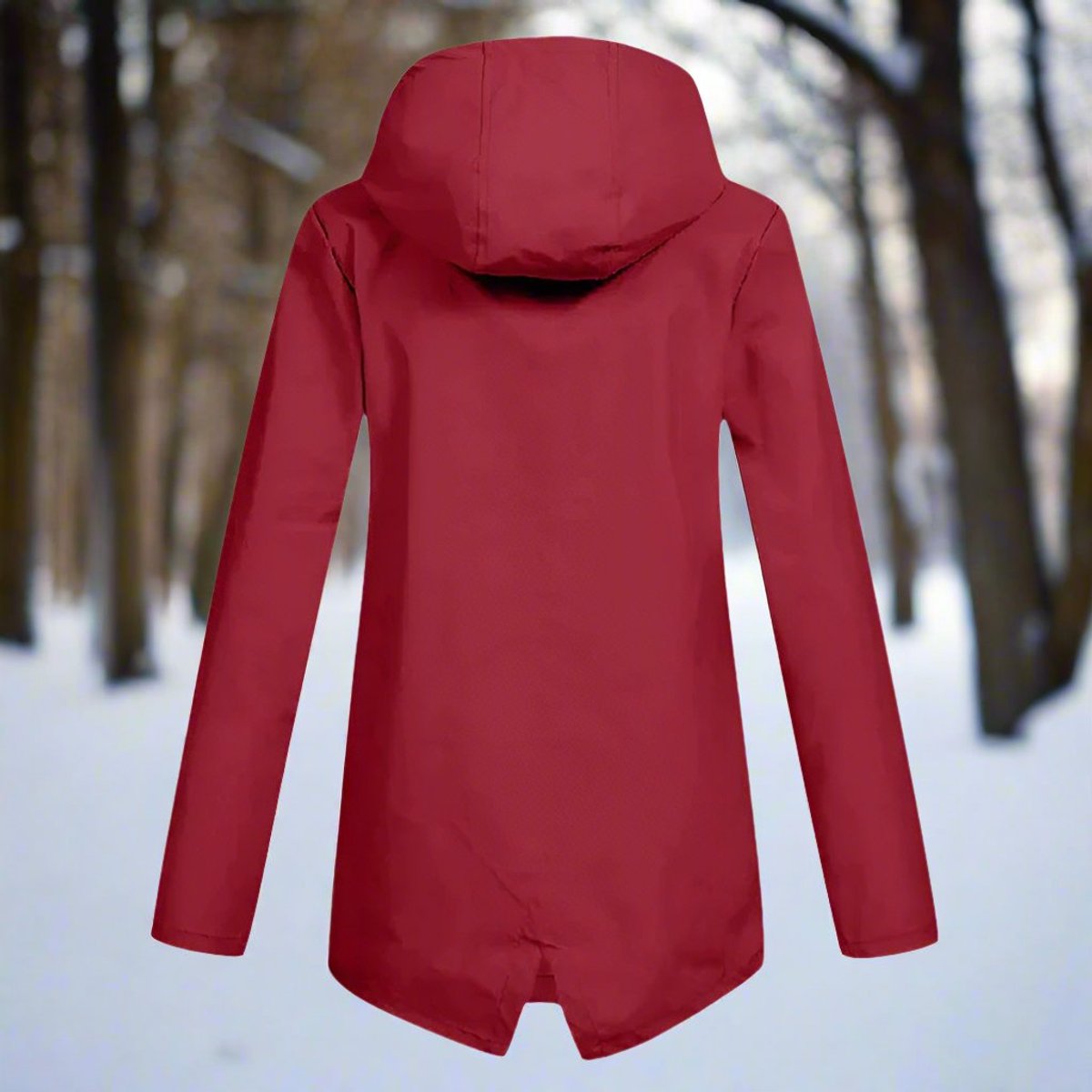 Women's Waterproof Hooded Rain Jacket Zip-Up Adjustable Cuffs Pockets - Variant Style 11 | Lavisa