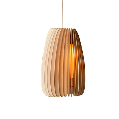Lavisa - Rustic Handmade Wood Slat Pendant Light