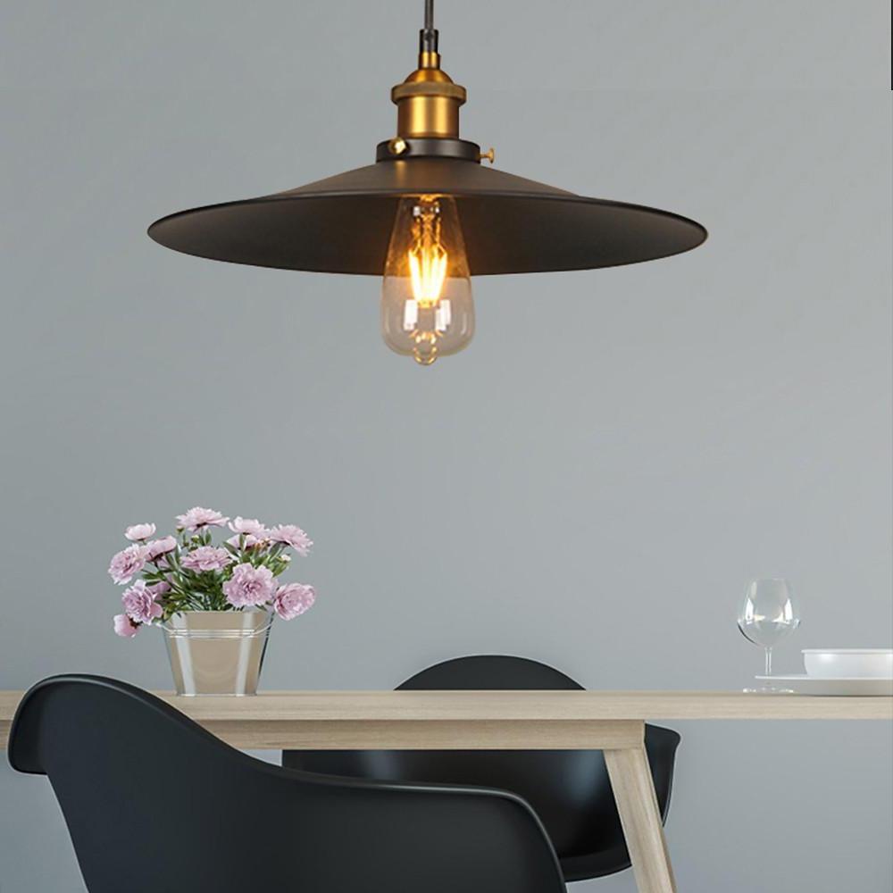 Lavisa - Industrial Metal Cone Pendant Light with Adjustable Wire