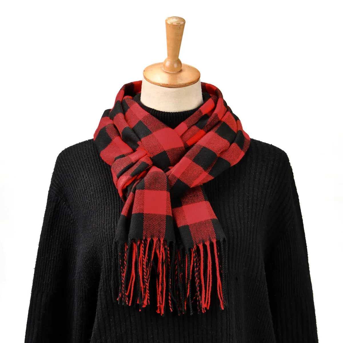 Lavisa - Luxury Plaid Cashmere Winter Scarf