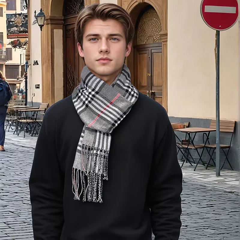 Lavisa - Luxury Plaid Cashmere Winter Scarf