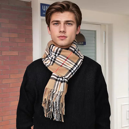 Lavisa - Luxury Plaid Cashmere Winter Scarf