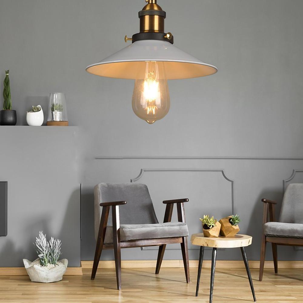 Lavisa - Industrial Metal Cone Pendant Light with Adjustable Wire