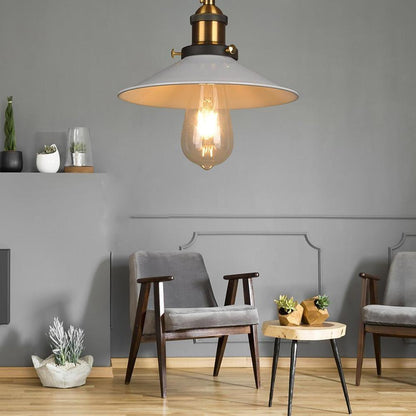 Lavisa - Industrial Metal Cone Pendant Light with Adjustable Wire