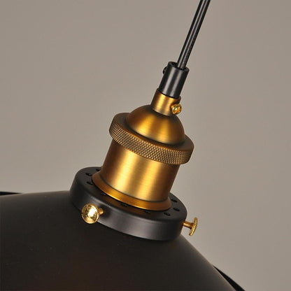 Lavisa - Industrial Metal Cone Pendant Light with Adjustable Wire